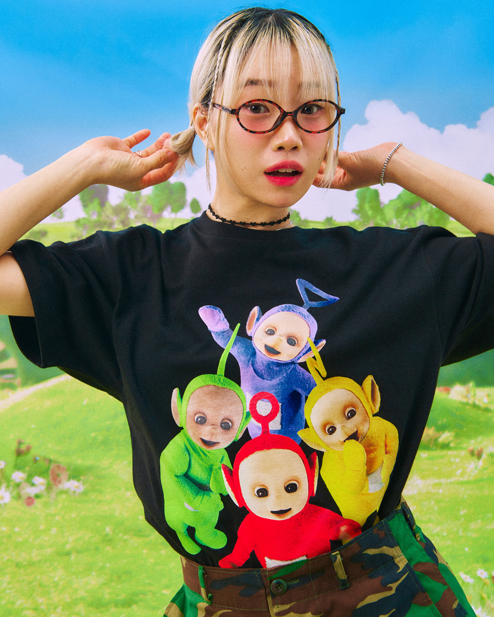 Tシャツ・カットソー LAUGHER Teletubbies Classic T-Shirt Black TE6 MUSINSA | LAUGHER [Teletubbies] Classic T-Shirt - Black