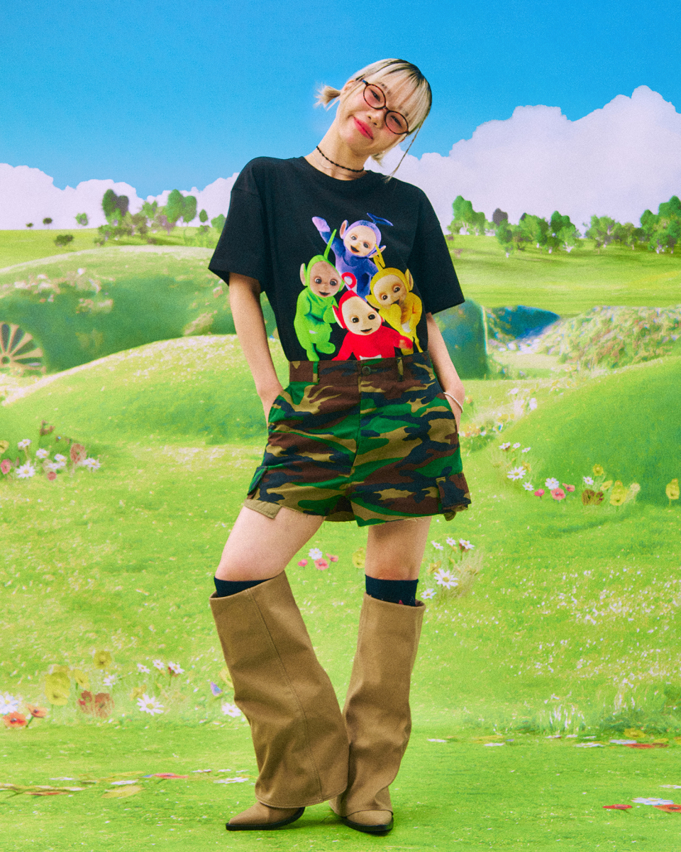 Tシャツ・カットソー LAUGHER Teletubbies Classic T-Shirt Black TE6 MUSINSA | LAUGHER [Teletubbies] Classic T-Shirt - Black