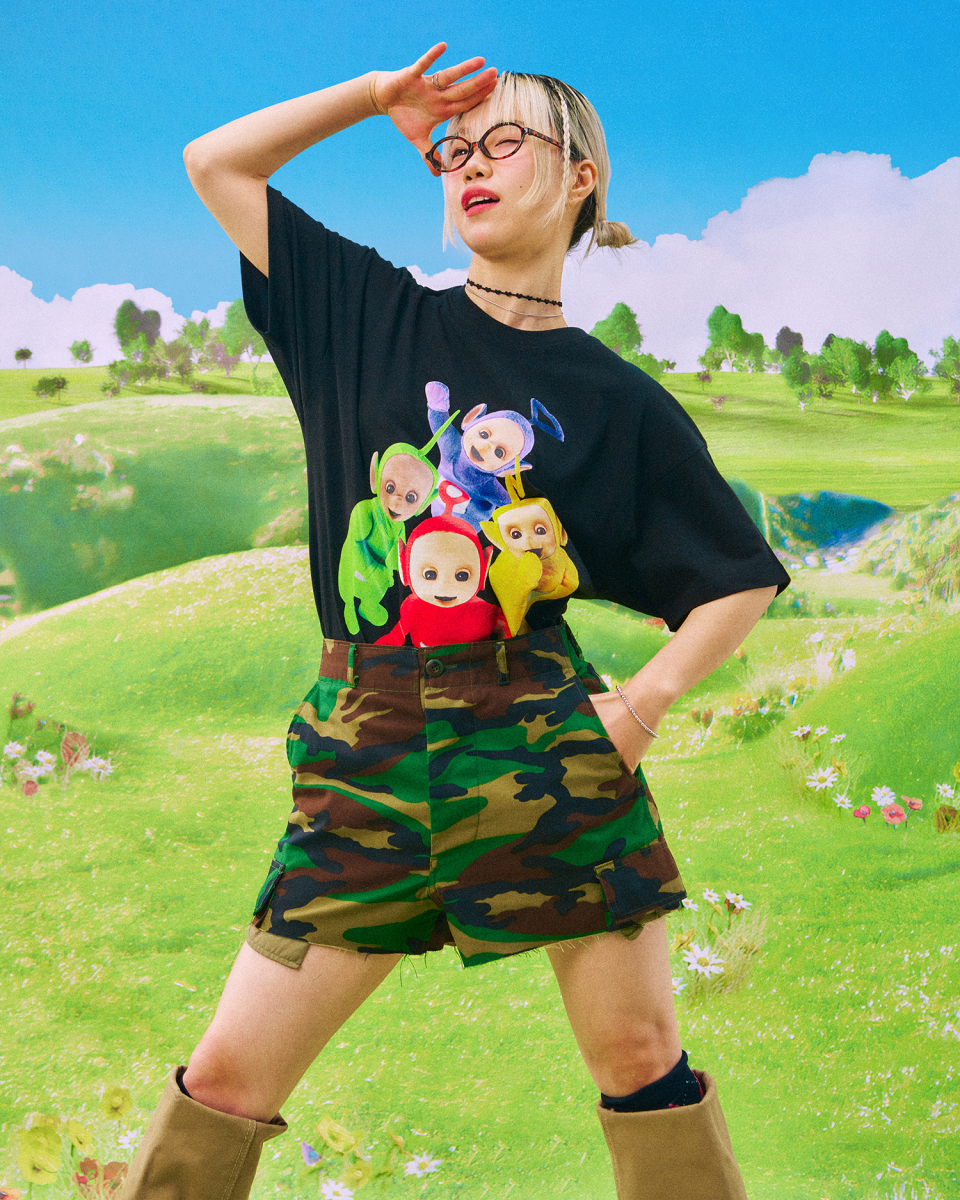 Tシャツ・カットソー LAUGHER Teletubbies Classic T-Shirt Black TE6 MUSINSA | LAUGHER [Teletubbies] Classic T-Shirt - Black