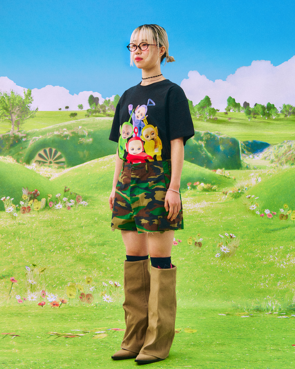 Tシャツ・カットソー LAUGHER Teletubbies Garden Nana T-Shirt White TE25 MUSINSA | LAUGHER [Teletubbies] Garden Nana T-shirt - White
