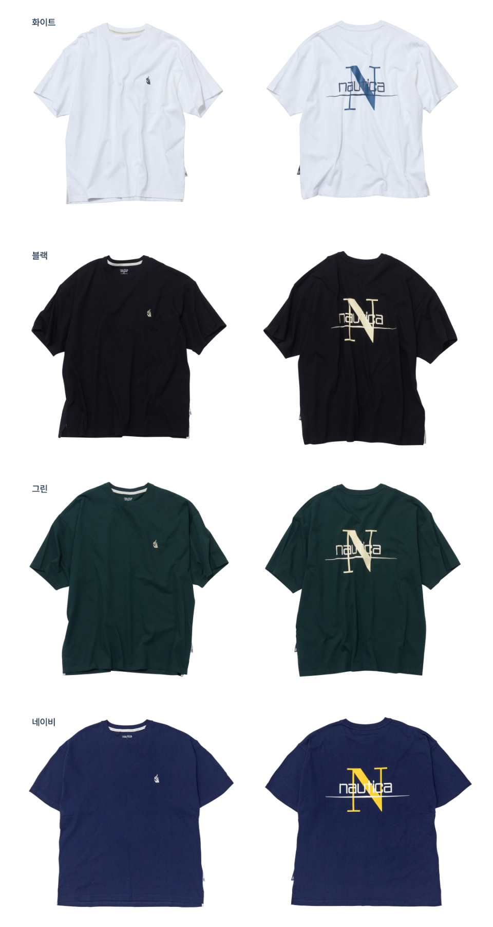 ☆ NAUTICA ☆HORIZON N LOGO TEE 366 노티카 NAUTICA NTS3663WHZ