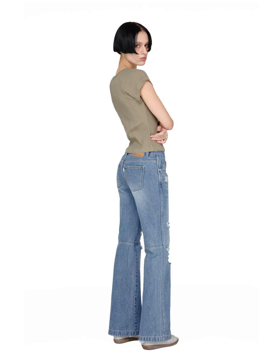 ★25SS新作★SUNBURNPROJECT★Distroyed Boots Cut Denim Pants MUSINSA | SUNBURN PROJECT Distroyed Boots Cut Denim Pants