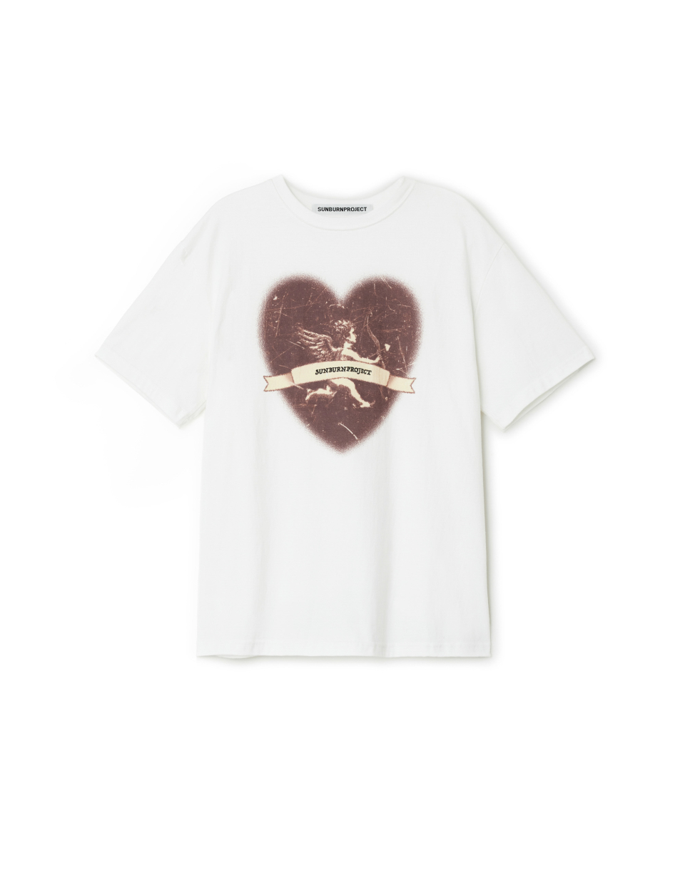 썬번프로젝트(SUNBURNPROJECT) Cupid Overfit T-shirt, WHITE