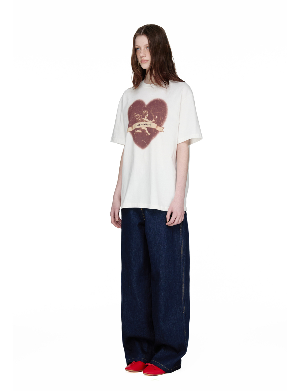 MUSINSA公式 | SUNBURN PROJECT Cupid Overfit T-shirt, WHITE