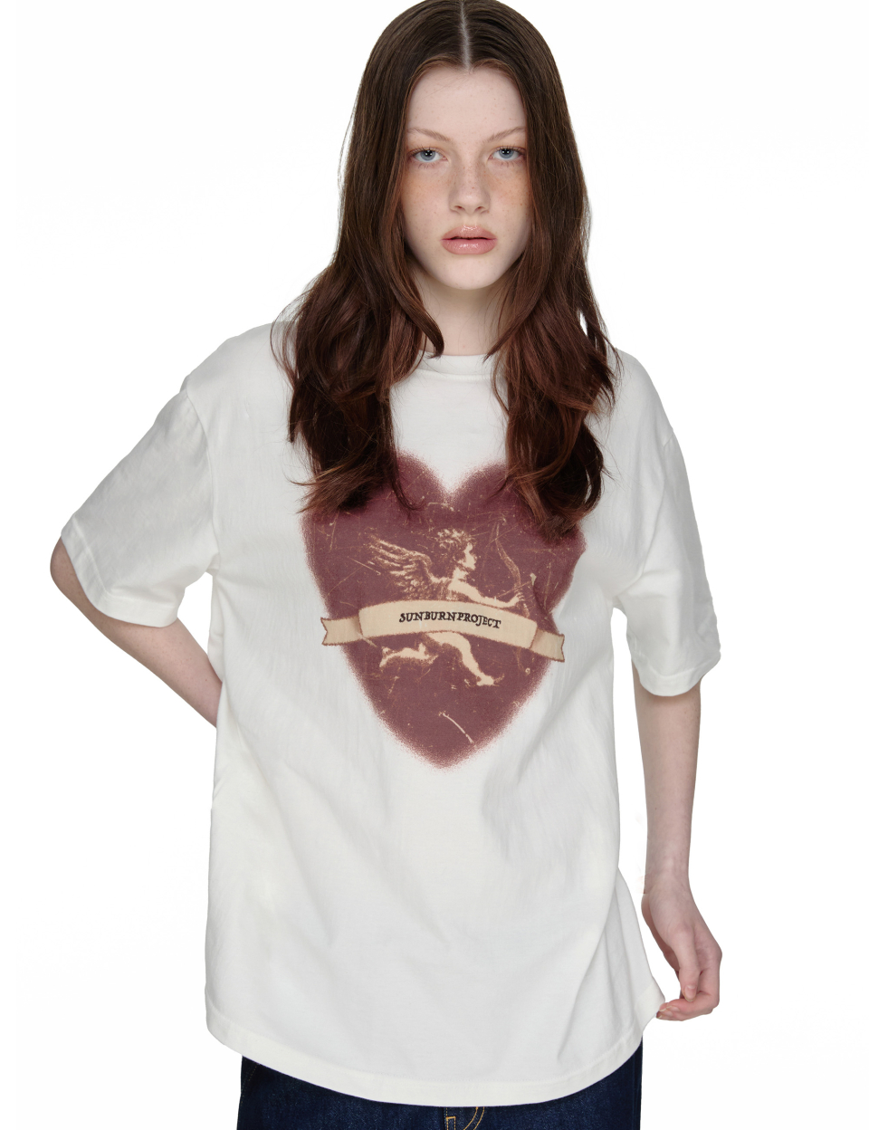 【sunburnproject】 Cupid Overfit T-shirt ★送料・関税込★ MUSINSA公式 | SUNBURNPROJECT Cupid Overfit T-shirt, WHITE