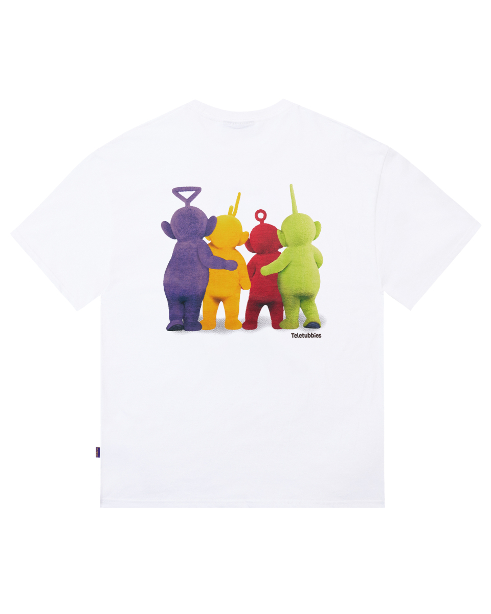 Tシャツ・カットソー LAUGHER Teletubbies Playground T-Shirt Pink TE5 MUSINSA | LAUGHER [Teletubbies] Hug T-shirt - White