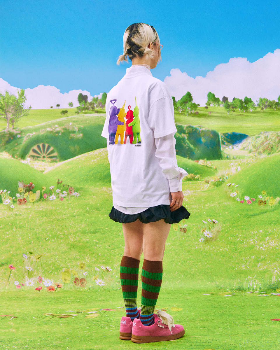 Tシャツ・カットソー LAUGHER Teletubbies Hug T-Shirt Black TE16 MUSINSA | LAUGHER [Teletubbies] Playground T-Shirt - Black