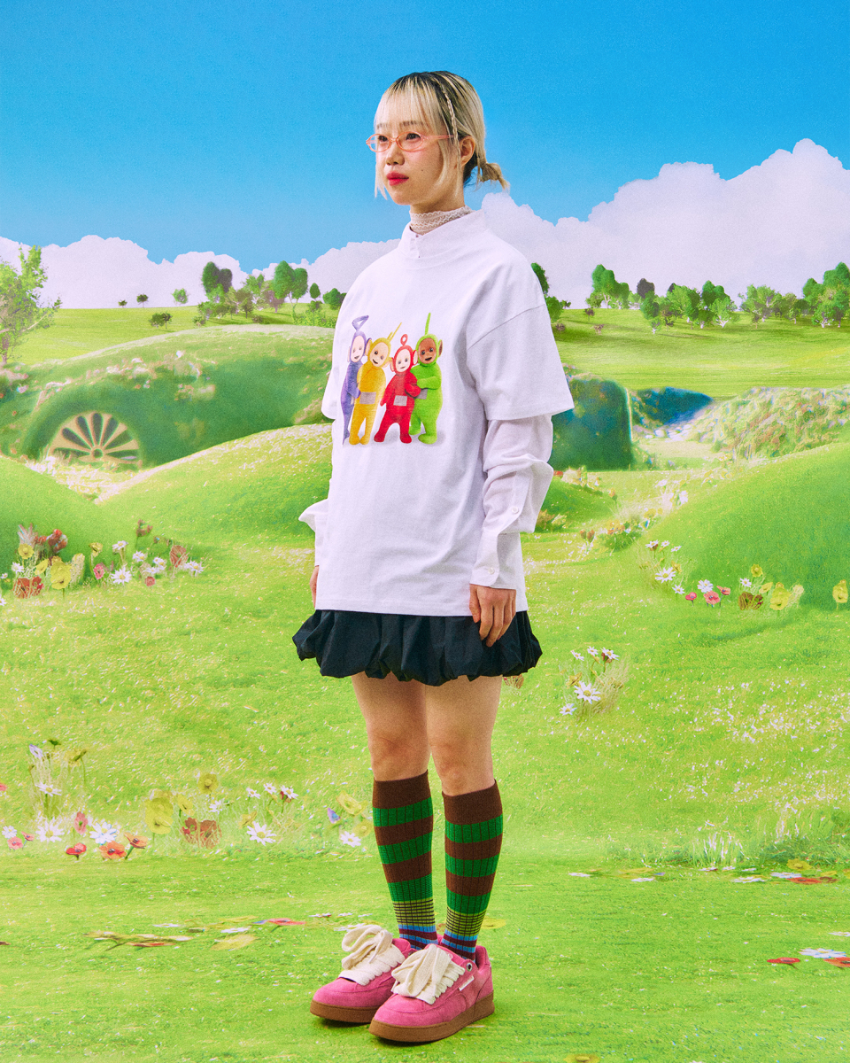 Tシャツ・カットソー LAUGHER Teletubbies Poringer T-Shirt White TE39 MUSINSA | LAUGHER [Teletubbies] Hug T-shirt - White