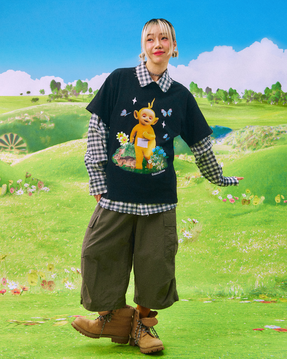 Tシャツ・カットソー LAUGHER Teletubbies Garden Nana T-Shirt White TE25 MUSINSA | LAUGHER [Teletubbies] Garden Nana T-shirt - White