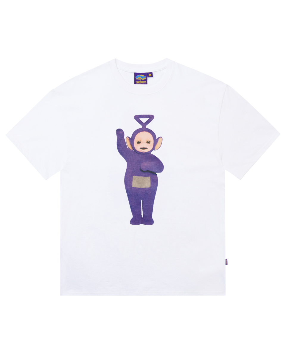 Tシャツ・カットソー LAUGHER Teletubbies Motion Purple Dolby T-Shirt Black TE28 MUSINSA | LAUGHER [Teletubbies] Motion Purple Dolby T-shirt