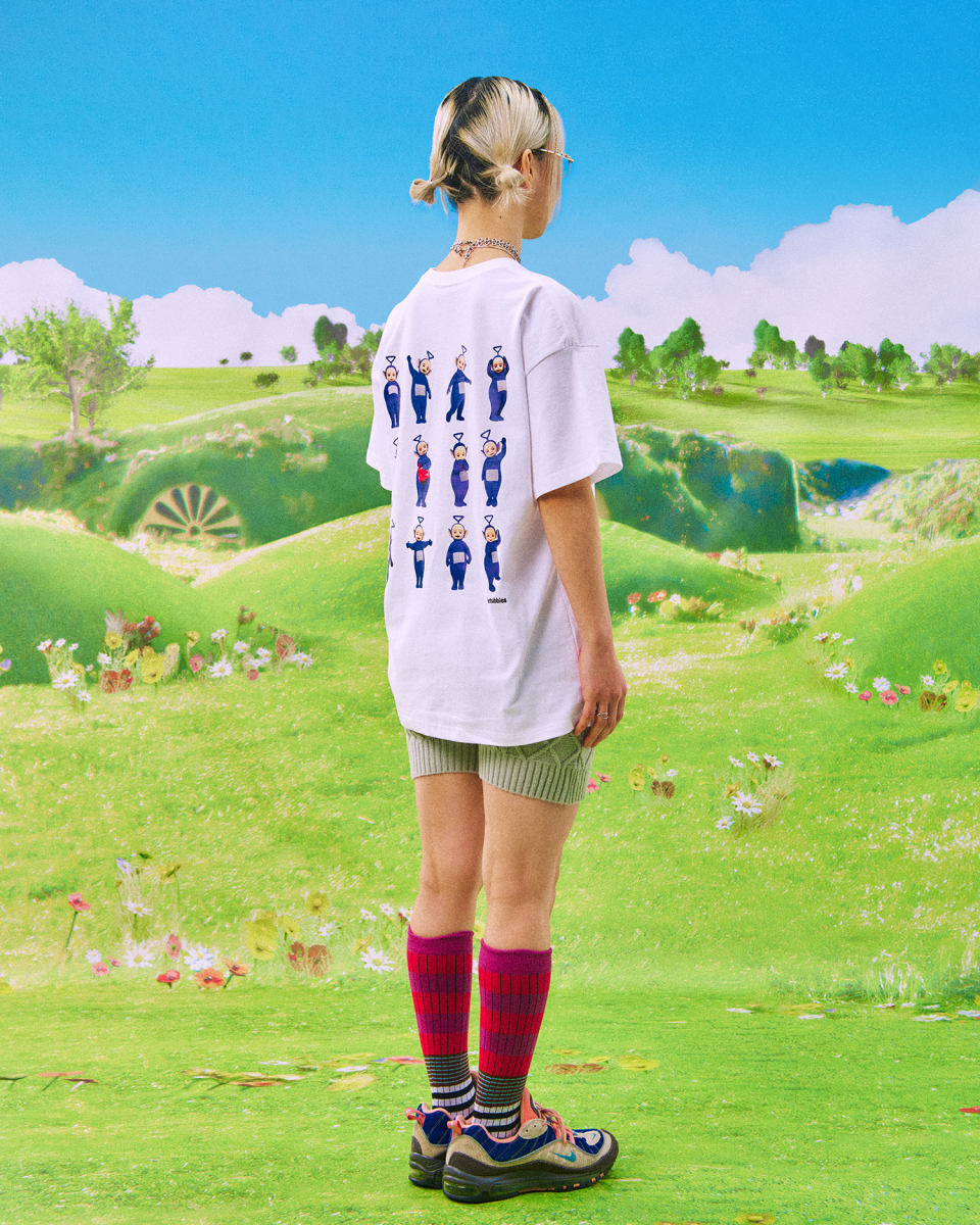 MUSINSA | LAUGHER [Teletubbies] Motion Purple Dolby T-shirt