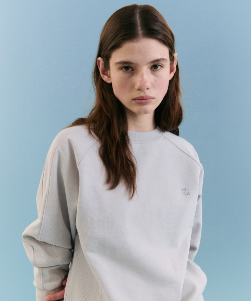 NUBASIC LOGO SWEATSHIRT LIGHT синий