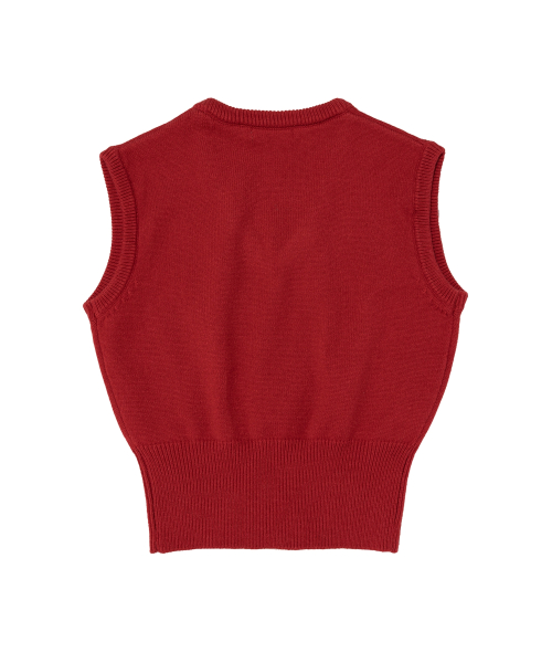 Базовый жилет с V-вырезом (Red)