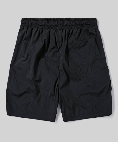 Nylon Split Short Shorts [Black] thumbnail 5