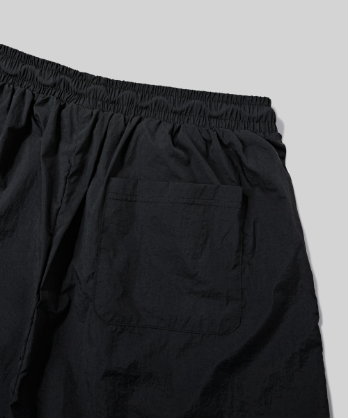 Nylon Split Short Shorts [Black] thumbnail 7
