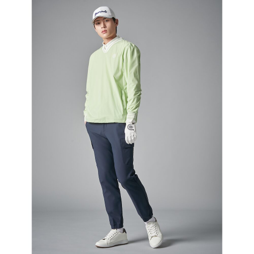 Мужской анорак из рипстопа с V-вырезом Light Green