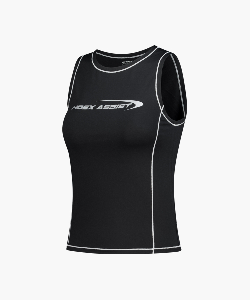 Женский майка-танкини Assist Contrast (Black)