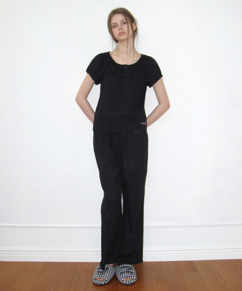 Sweet Summer хлопок Pajama set - Black