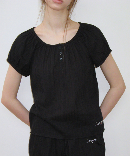 Sweet Summer хлопок Pajama set - Black