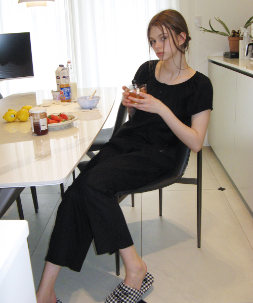 Sweet Summer хлопок Pajama set - Black