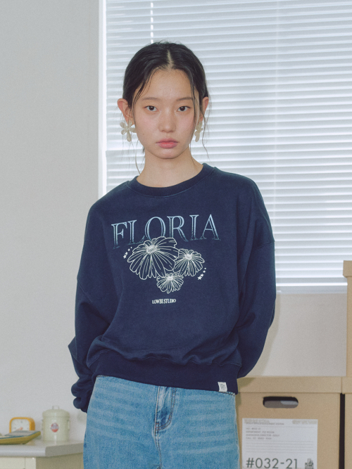 FLORIA SWEAT SHIRTS тёмно-синий
