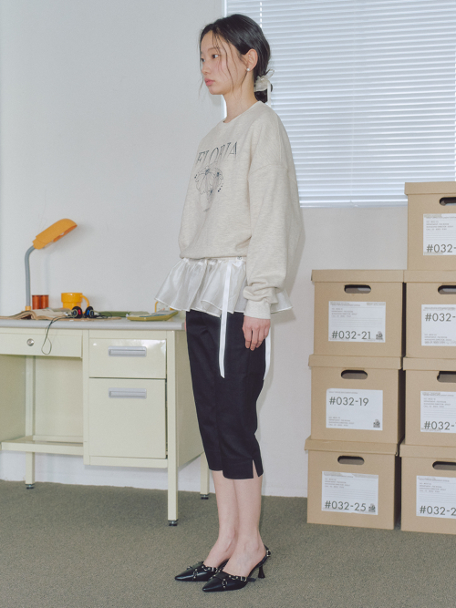 FLORIA SWEAT SHIRTS OATMEAL