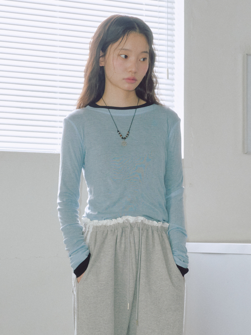 CANDY TENCEL T-SHIRTS SKY синий