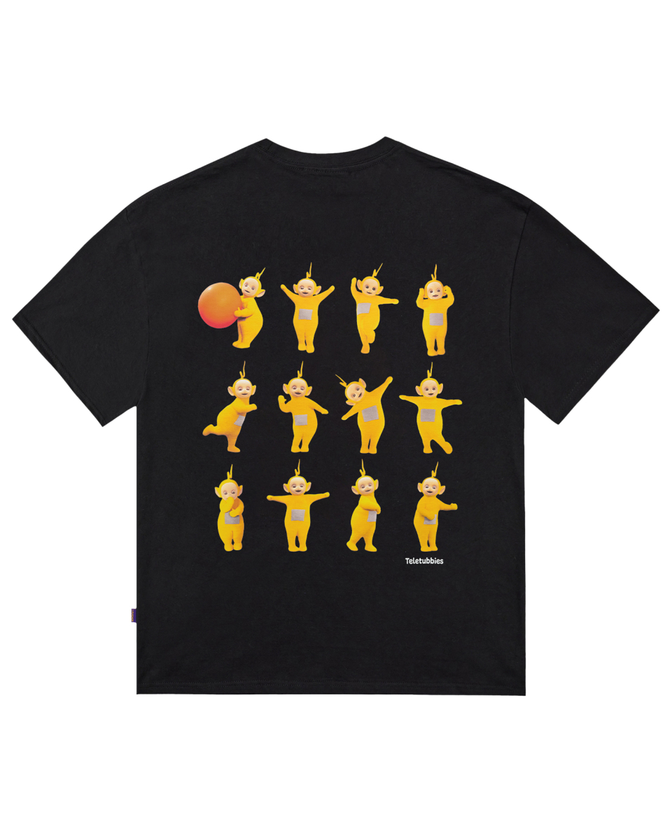 Tシャツ・カットソー LAUGHER Teletubbies Motion Nana T-Shirt Black TE32 MUSINSA | LAUGHER [Teletubbies] Motion Nana T-shirt - Black