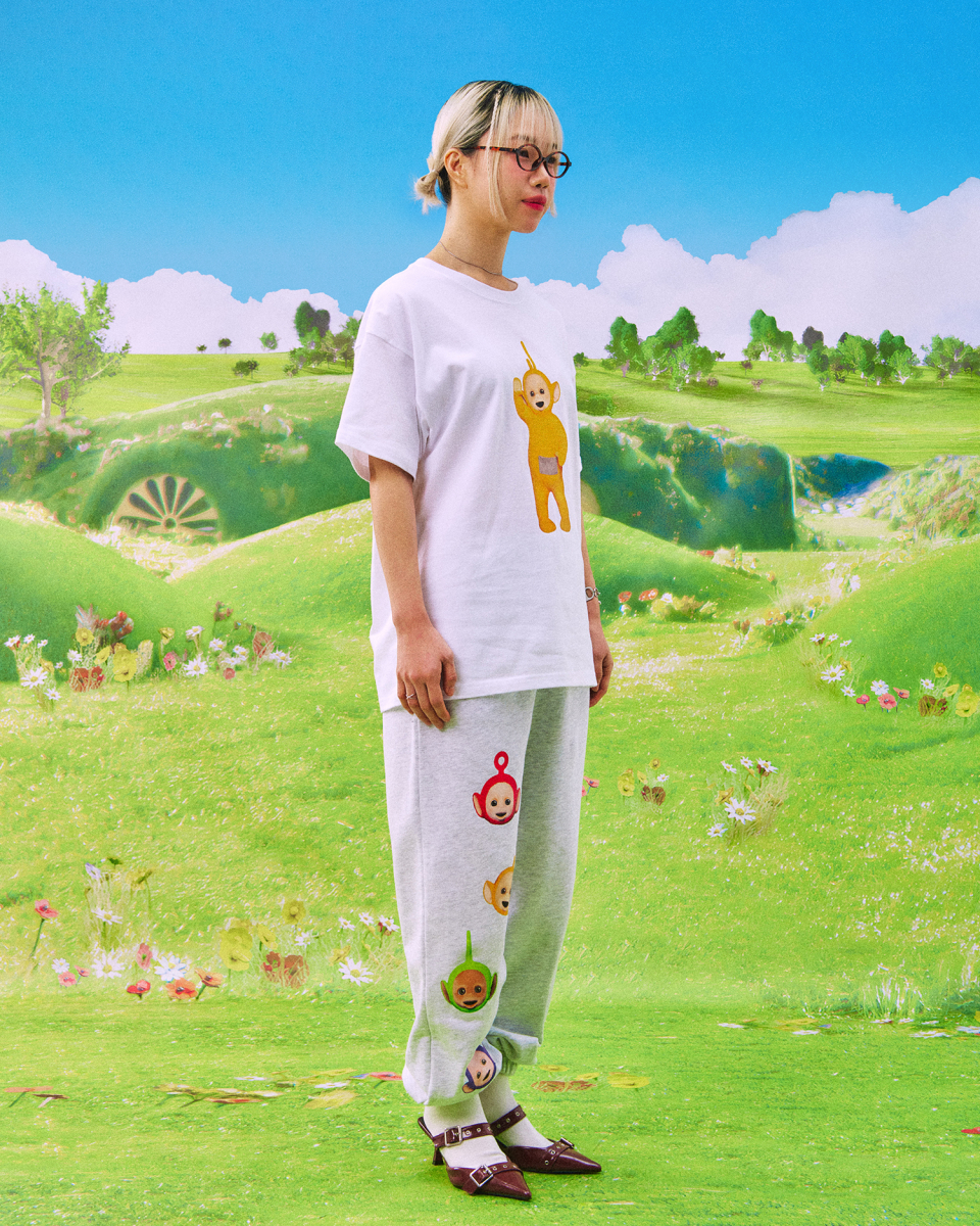 MUSINSA | LAUGHER [Teletubbies] Motion Nana T-shirt - White