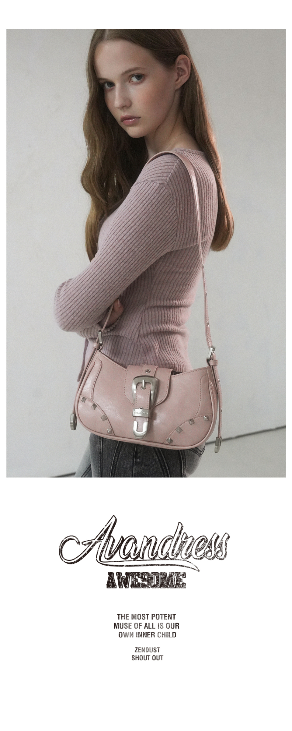 【AVANDRESS】Buckle Stud Bag★韓国人気★ MUSINSA | AVANDRESS Buckle Stud Bag - 2COL