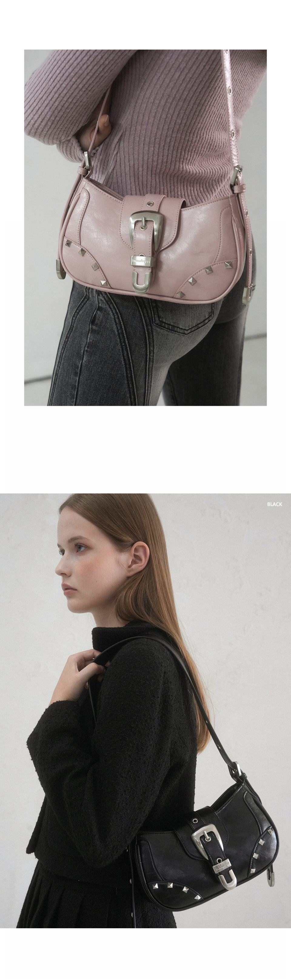 AVANDRESS★韓国★人気★Buckle Stud Bag - 2COL MUSINSA | AVANDRESS Buckle Stud Bag - 2COL