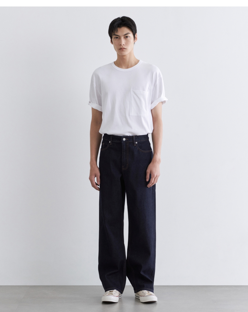 ★MUSINSA STANDARD★ Big Wide Denim Pants Medium Indigo MMDN MUSINSA | MUSINSA STANDARD Big Wide Denim Pants [Medium Indigo]