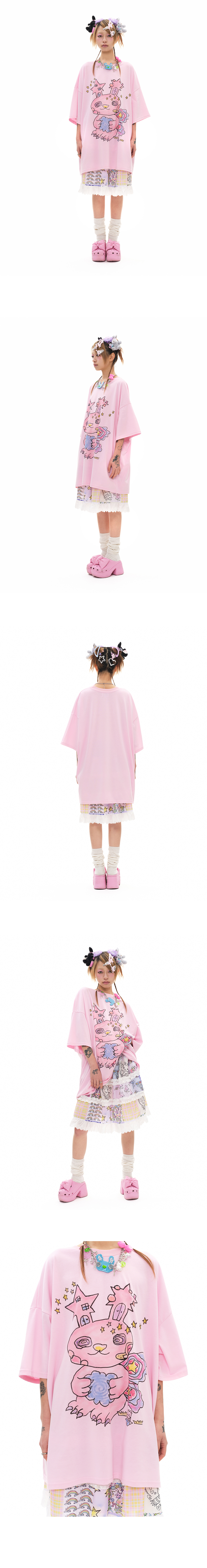 유쓰배쓰(YOUTHBATH) YBX SOUP Pp rabbit short sleeve - 사이즈