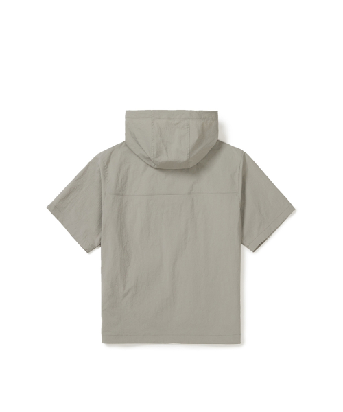 Женский анорак с капюшоном и коротким рукавом Fog Gray (S25MWRAN69)