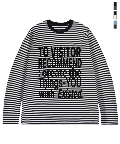 [UNISEX] Полосатый лонгслив VISITOR_3color