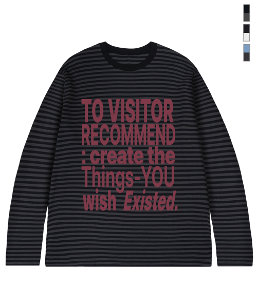 [UNISEX] Полосатый лонгслив VISITOR_3color