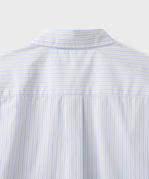 NOBLE STRIPE SHIRT [SKY BLUE]