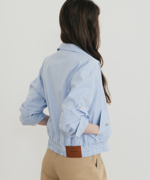(W) Куртка харрингтон Cruising Stripe Blue