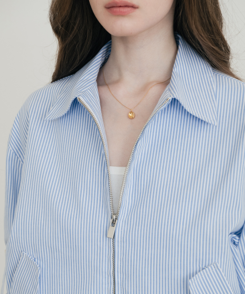 (W) Куртка харрингтон Cruising Stripe Blue