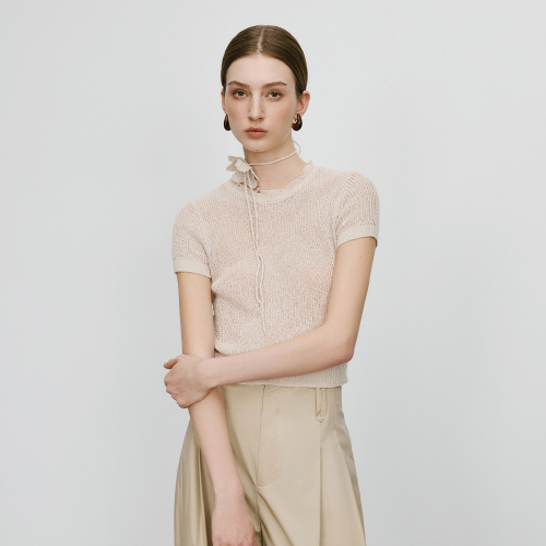 WD_Summer knit cropped top_2color