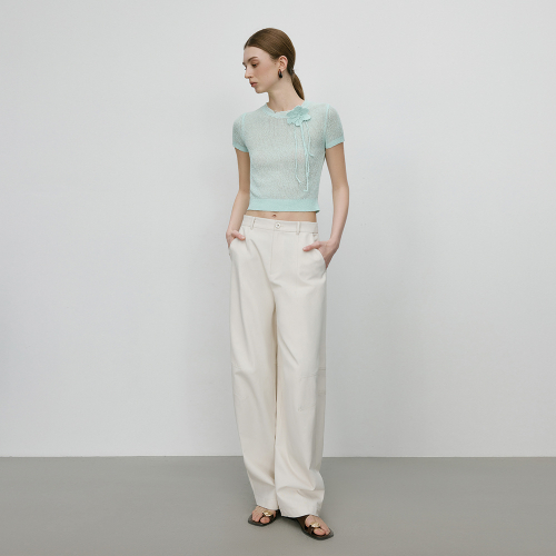 WD_Summer knit cropped top_2color