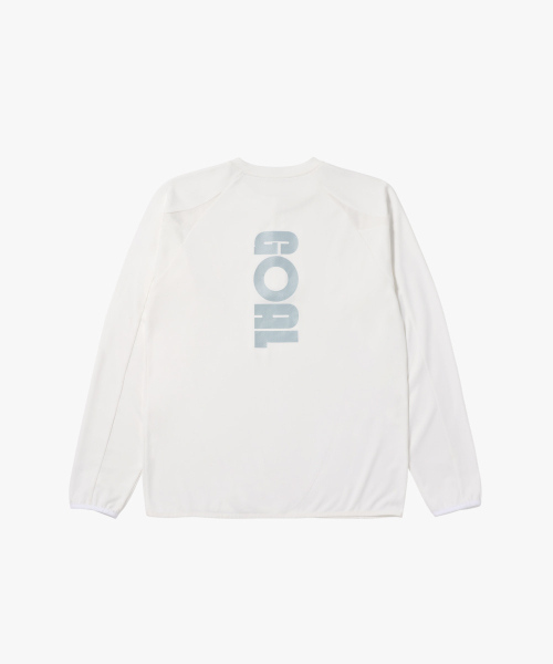 MS LONG SLEEVE QUARTER ZIP-UP-WHITE