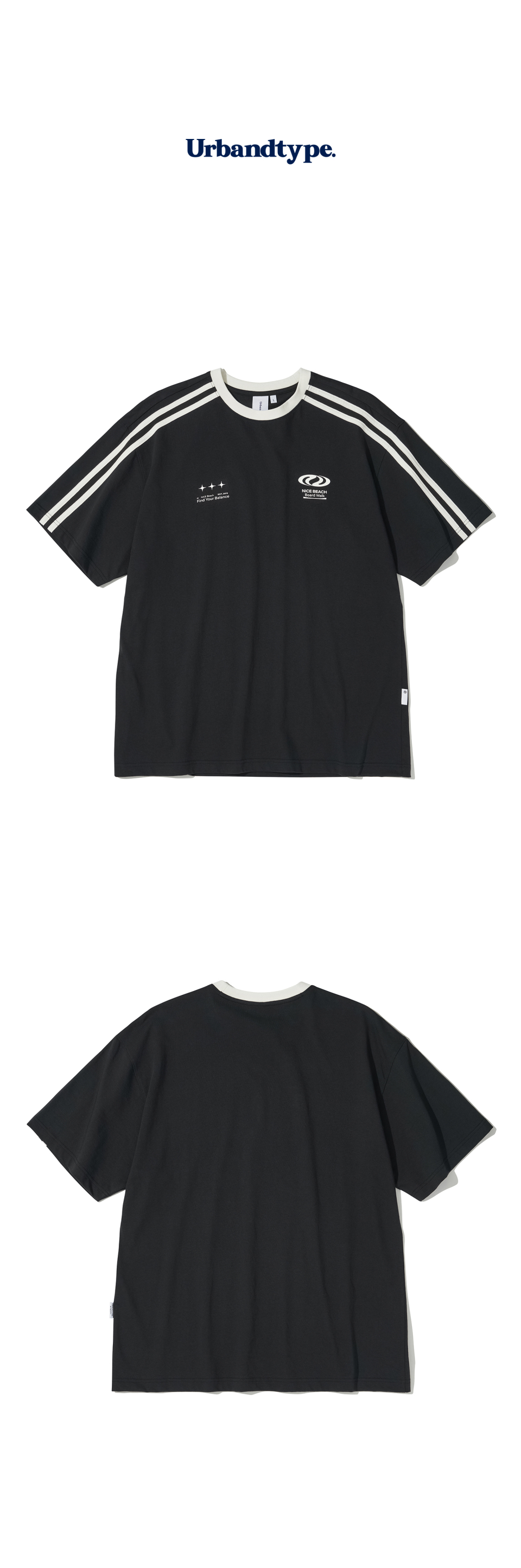 ★Urbandtype.★ Football Jersey T-Shirt Black UBDUTS002BK MUSINSA | URBANDTYPE Football Jersey T-shirt_Black