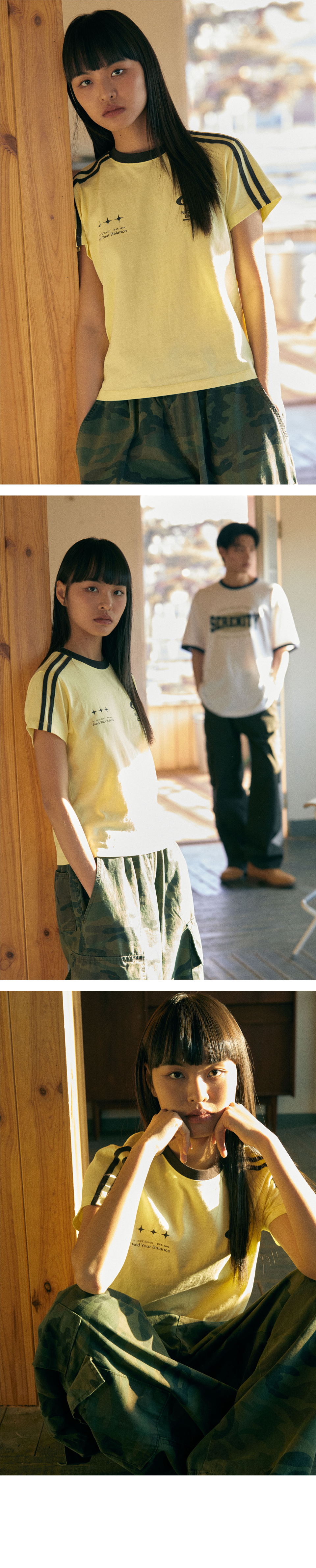 ★Urbandtype.★ Football Jersey T-Shirt Yellow UBEUTS002YL Ambush | Yellow Football Shirt | Regular Fit T-Shirts