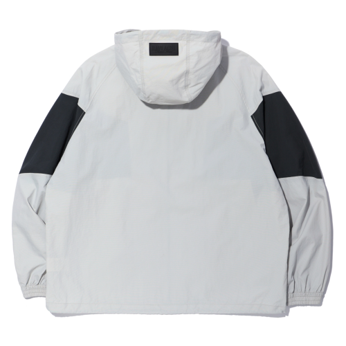Куртка с капюшоном колор-блок UNI Light Grey