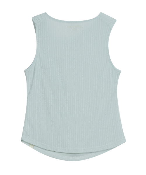 Twisted Sleeveless Top [Sky Blue]