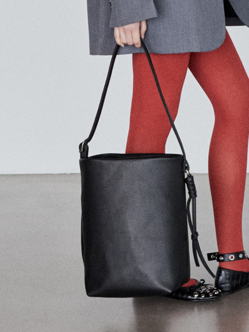 BUTLER BAG COW LEATHER BLACK из натуральной кожи