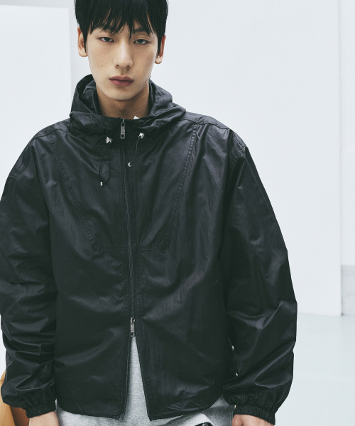 NICOLE HOODY BLOUSON JUMPER_BLACK