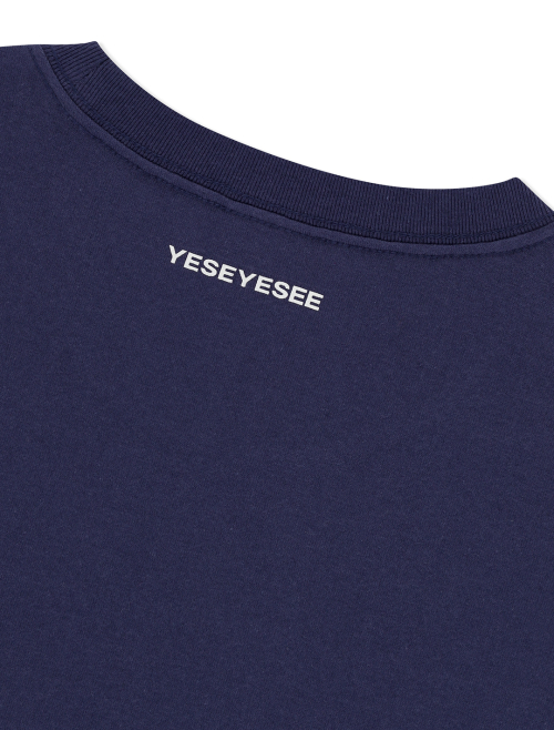Y.E.S Title Sleeveless Light Navy