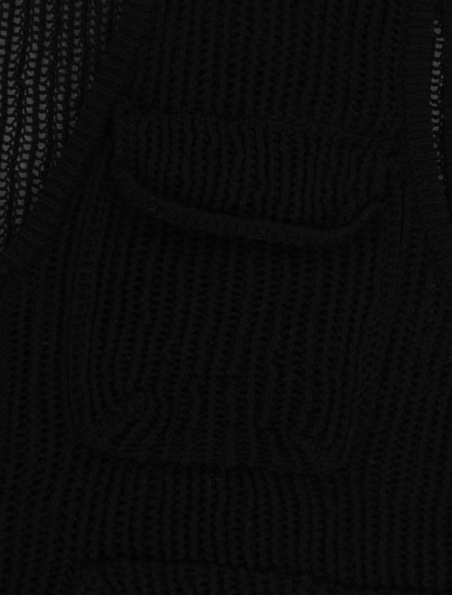 Knitted Utility Vest Black